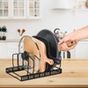 Toplife 7+ Lid Organizer, Adjustable Kitchen Cabinet Organizer for Cutting