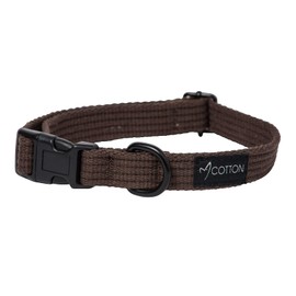 Gorpets Gor Cotton Dog Collar Medium Brown 35-50 cm x 2 cm