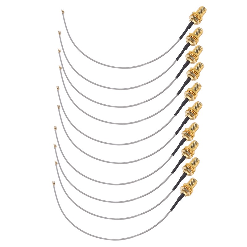 10PCS Coaxial Adapter Cable IPEX to SMA Male Interface RF