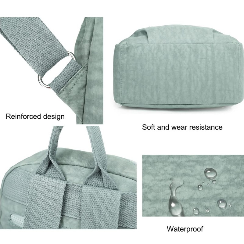 Laneko Mini Nylon Backpacks for Women Small Backpack Purse Lightweight