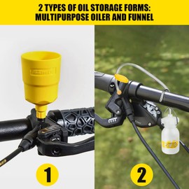 Yiezio Bicycle Hydraulic Disc Brake Bleeding Kit for Shimano Tektro Magura SRAM Series, Brake Change Hydraulic Kits, Outdoor Cycling Oil Mineral Bicycle Tool (2022 Lite)