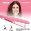 Mini Ceramic Curling Iron for Short and Fine Hair, 2-in-1