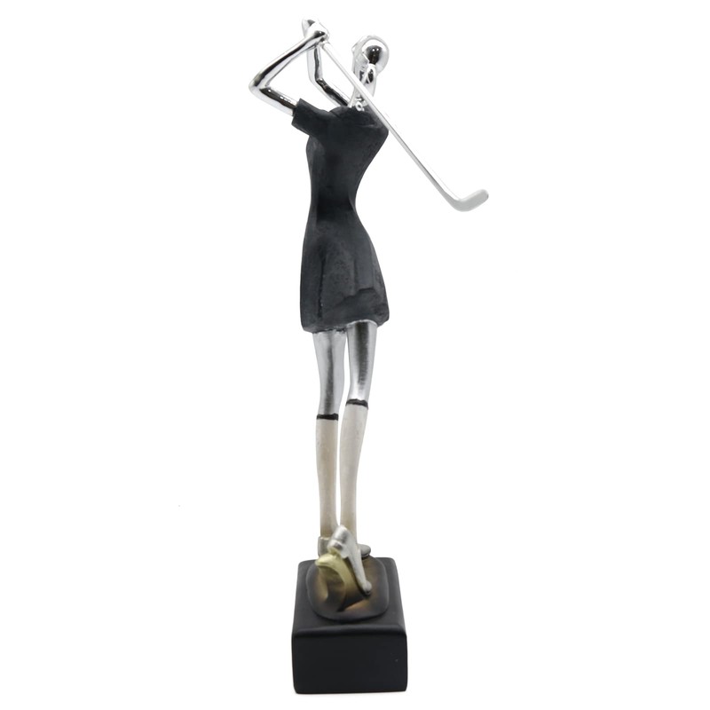Lukitas Lady Golfer Statue and Sculpture, Golf Figurine Decor, Creative