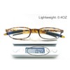 Mcoorn Tortoise Blue Light Blocking Reading Glasses(Flexible and Lightweight) Plastic