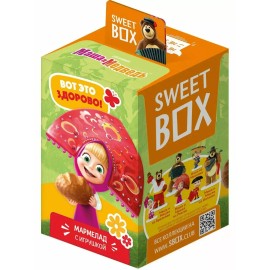 MASHA AND THE BEAR- *SWEETBOX* MARMALADE W/TOY  10g/each, from Europe, 10 Pack