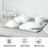 Nautical Ocean Seahorse Dish Drying Mat for Kitchen Counter 16x18