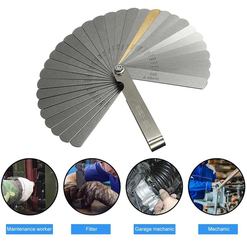 32 Blades Feeler Gauge 32 Blades Feeler Gauge Stainless Steel