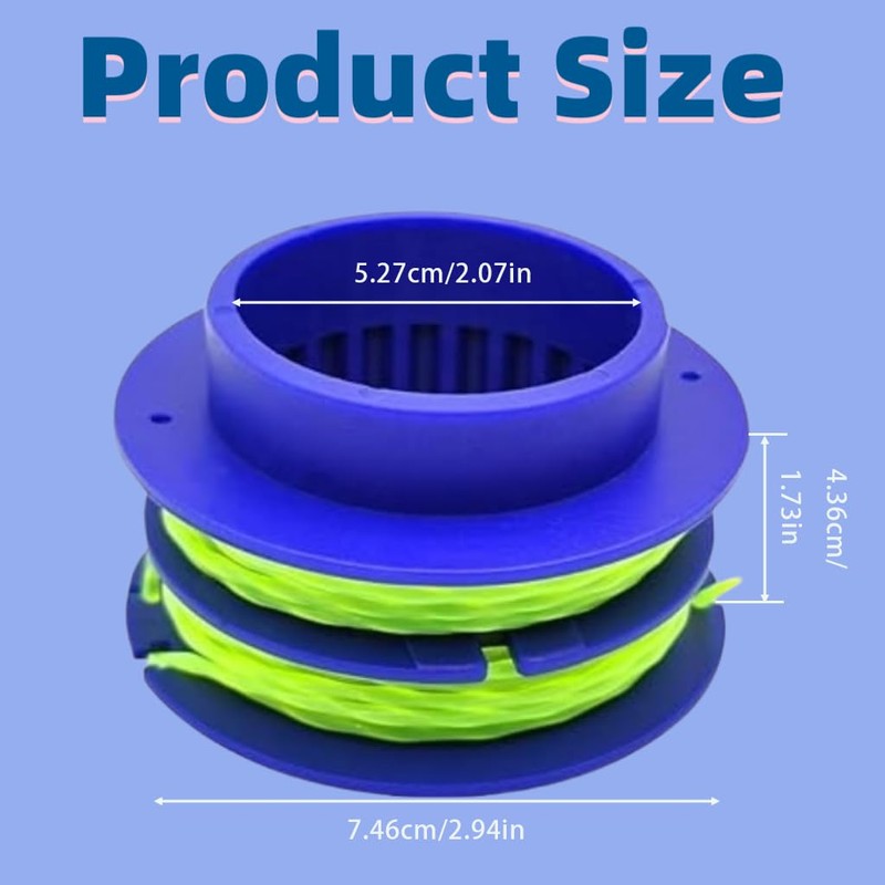 Hakolisz KLS 124-03 Replacement 16 ft 0.08-in Trimmer Spool line,Compatible