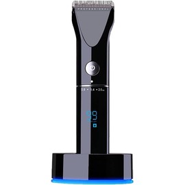 Barber Scissors Hair Clippers for Men Professional Hair Clipper Rechargeable Trimmer Lithium Battery Titanium Alloy Blade Cutter Adjustable Comb(Black)