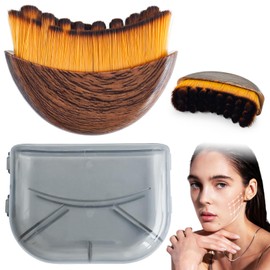 Lymphatic Contour Face Brush,Ergonomic Facial Massager for Jawline Sculpting,Puffiness Reduction,Lymphatic Drainage (1PCS)