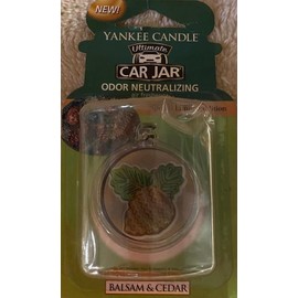 Balsam & Cedar Yankee Ultimate Car Jar Odor Neutralizing Air Freshener