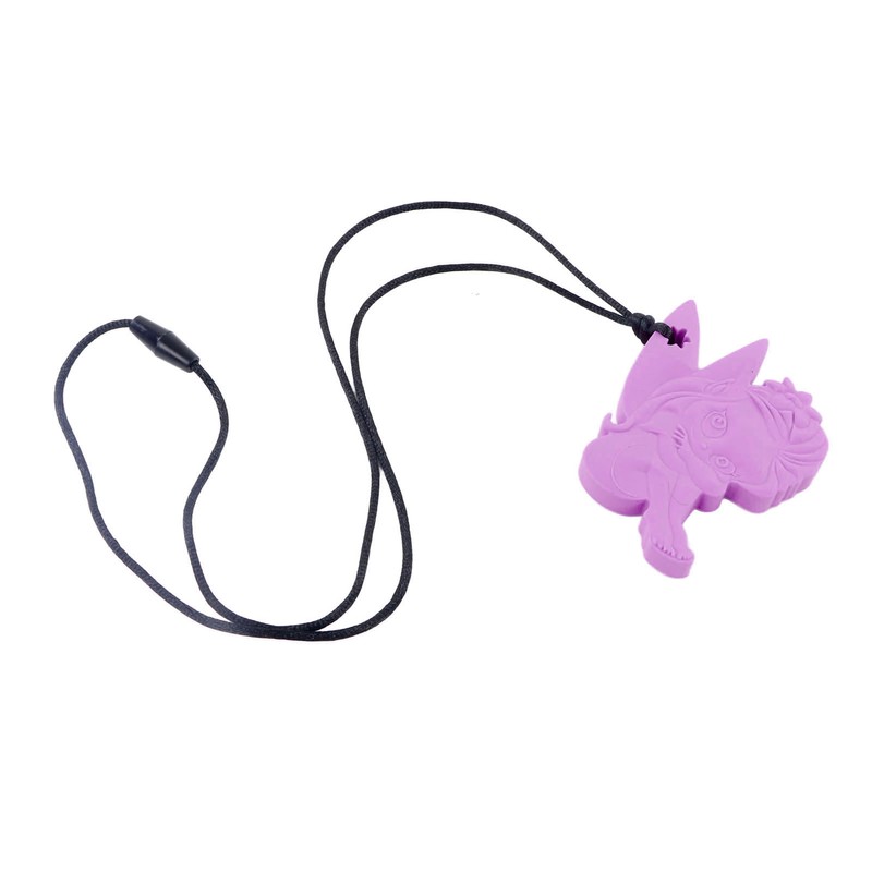 5Pcs Chew Necklace Food Grade Silicone Chewing Pendant for Toddlers