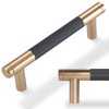 POVEFONK 10 Pack 3-3/4 inch(96mm) Black and Champagne Copper Kitchen
