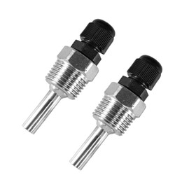 2 pieces stainless steel immersion sleeves, 2 pieces 30 mm immersion sleeve, G 1/2 inch thread for temperature sensor, stainless steel immersion protection tubes for thermocouples, 8 x 30 mm immersion