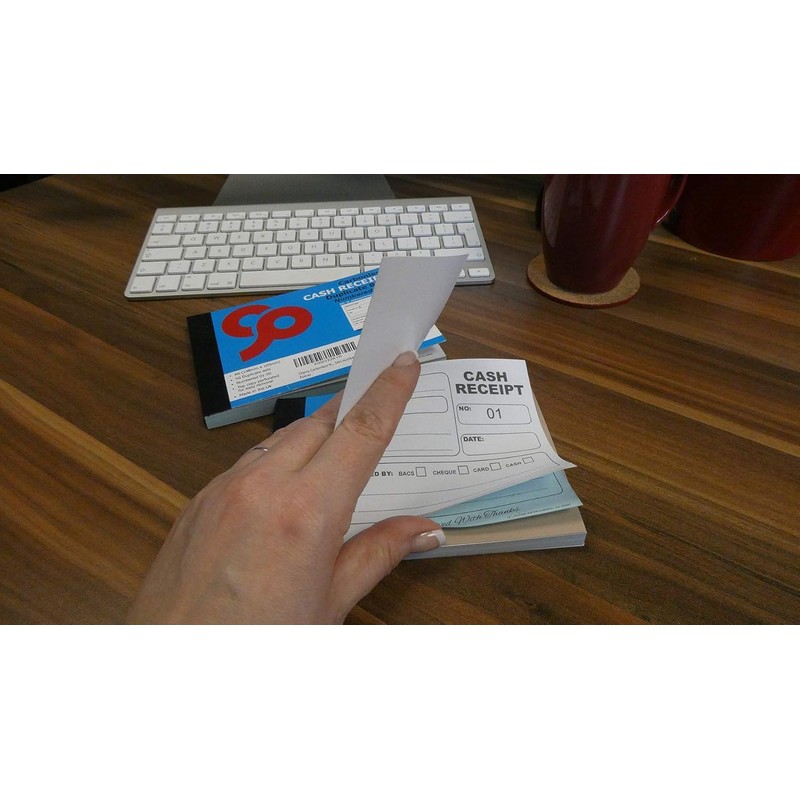 Cherry Carbonless NCR Cash Receipt Book Duplicate A6 50 Sets