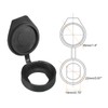 PATIKIL 22mm Door Lock Dust Cover, 8 Pack PE Plastic
