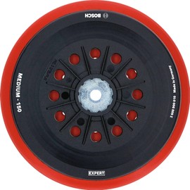 Bosch Professional 1x Expert Multihole Backing Pad (for Bosch, Medium Version, Diameter 150 mm, Random Orbital Sander Accessories) Compatible with GEX 125-150 AVE, GEX 150 AC and GEX 150 Turbo.