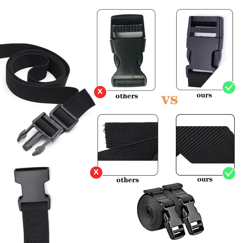 Adjustable Boat Cover Straps with Quick Release Buckles,Heavy Duty Boat