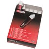 KS Tools 100.4050 Fluorescent crayon, white, 12 pcs, 110mm