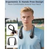 COMLIFE Portable Bladeless Neck Fan - Rechargeable Cooling Device
