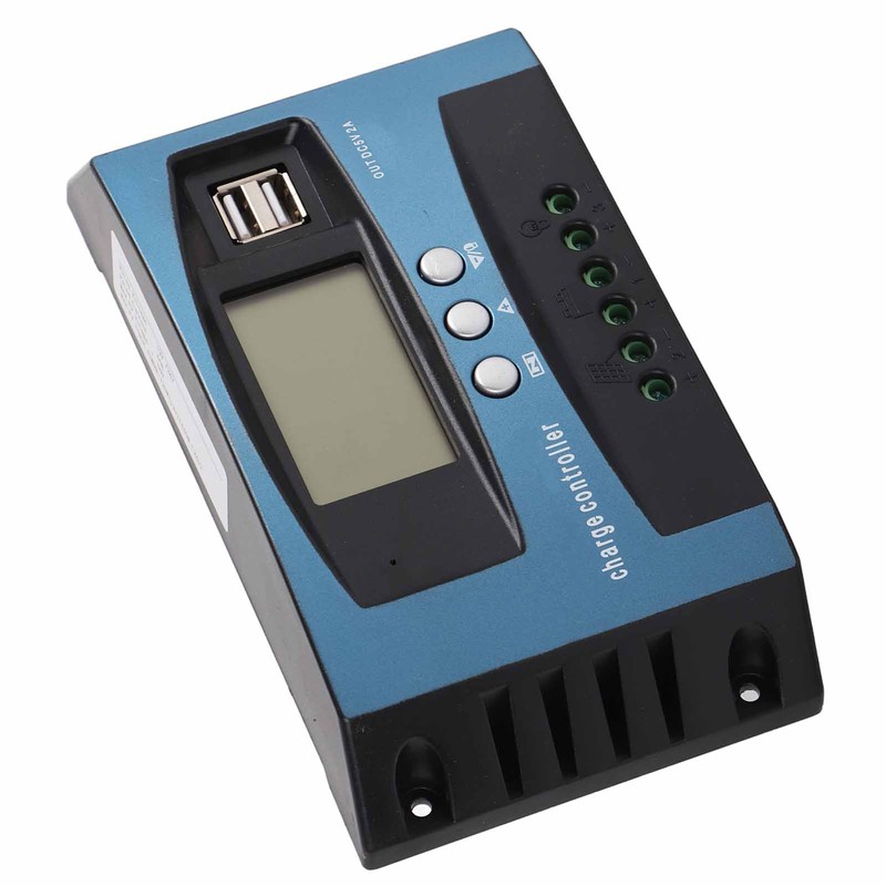 Solar Charge Controller 12V 24V Intelligent Identification MPPT Charging LCD