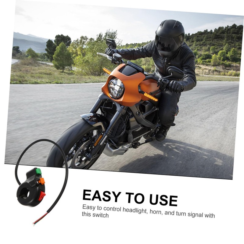 FUNOMOCYA Motorcycle Control Switch for Headlight Horn and Turn Signal