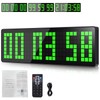 AnExer 13.2'' Gym Timer, Gym Clock, Large LED Digital Wall