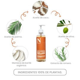 Dr. Natural Shampoo y Jabón Líquido para Cuerpo Bebés y Niños | Natural, Orgánico, Sin Sulfatos y Parabenos e Hipoalergénico | Hecho de Plantas Con Ac