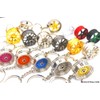VmG-Store BBS Style Black / Chrome Rim Keyring - Solid