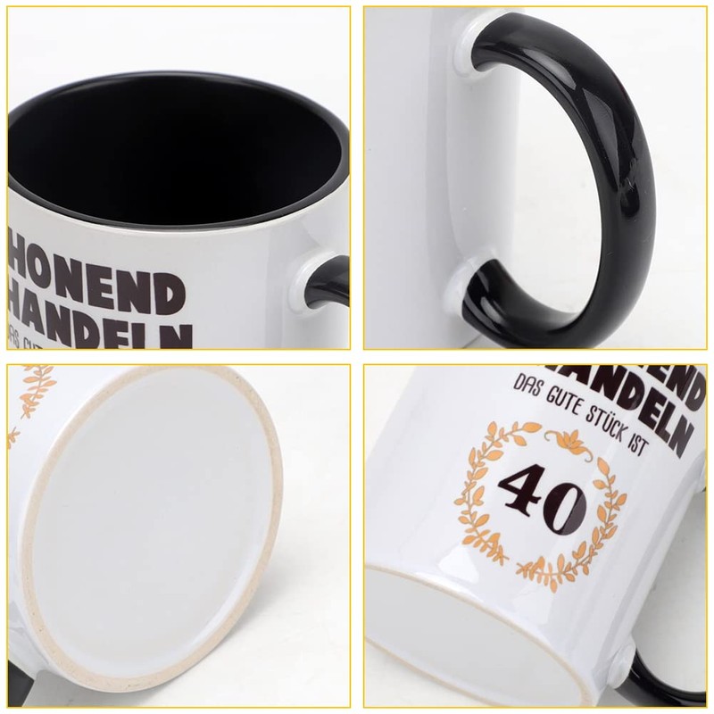 Umllpet Tyre Cup with Spoon, 500 ml Large Coffee Cup,