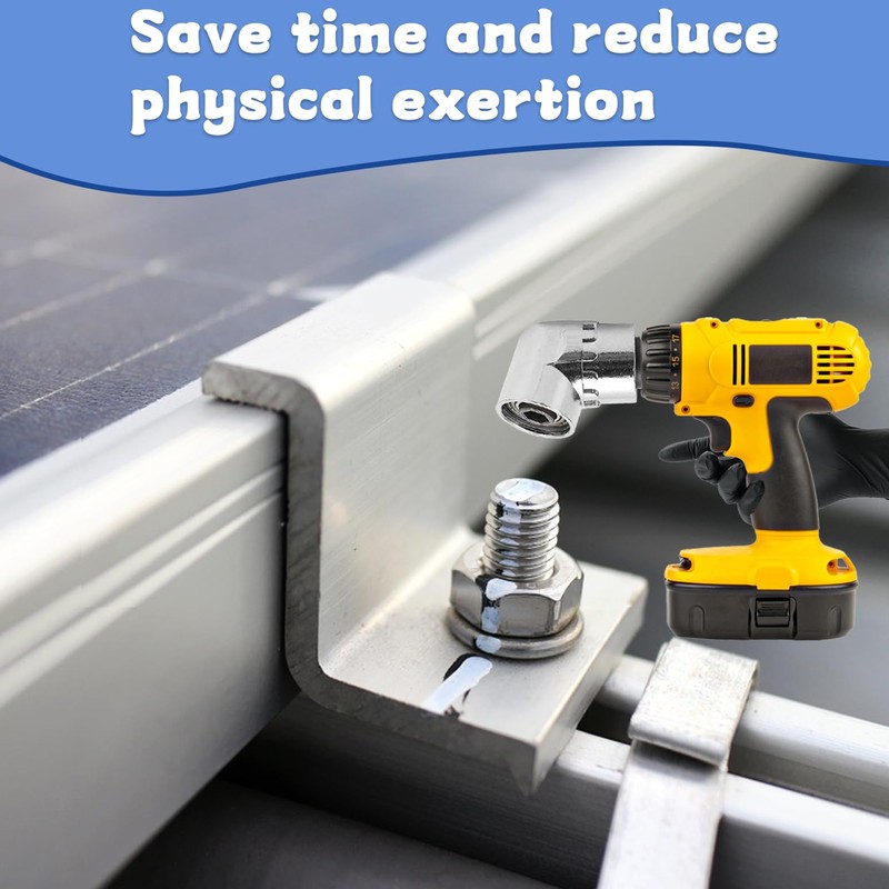 2 Piece Right Angle Drill Attachment, 105 Degree Right Angle