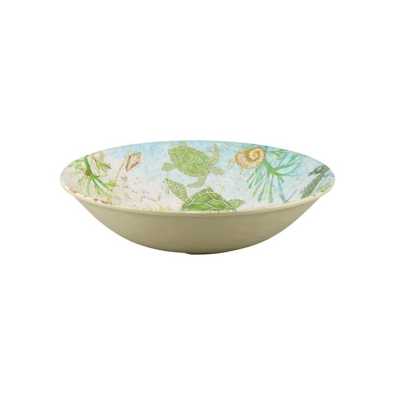 UPware 16 Piece Sea Turtle Melamine Dinnerware Sets, Outdoor Dishes