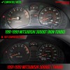 Unique Style Racing (USR) RED Glow Gauge Black Overlay For
