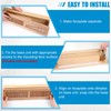 Glooglitter 2 Pcs Wooden Baseboard Register Diffuser Baseboard Floor Register