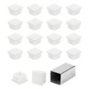 sourcing map 1" (25mm) Square Tubing End Caps, 50 Pcs