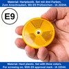 8 Pack Orange White and Red Round Reflectors Diameter 60mm