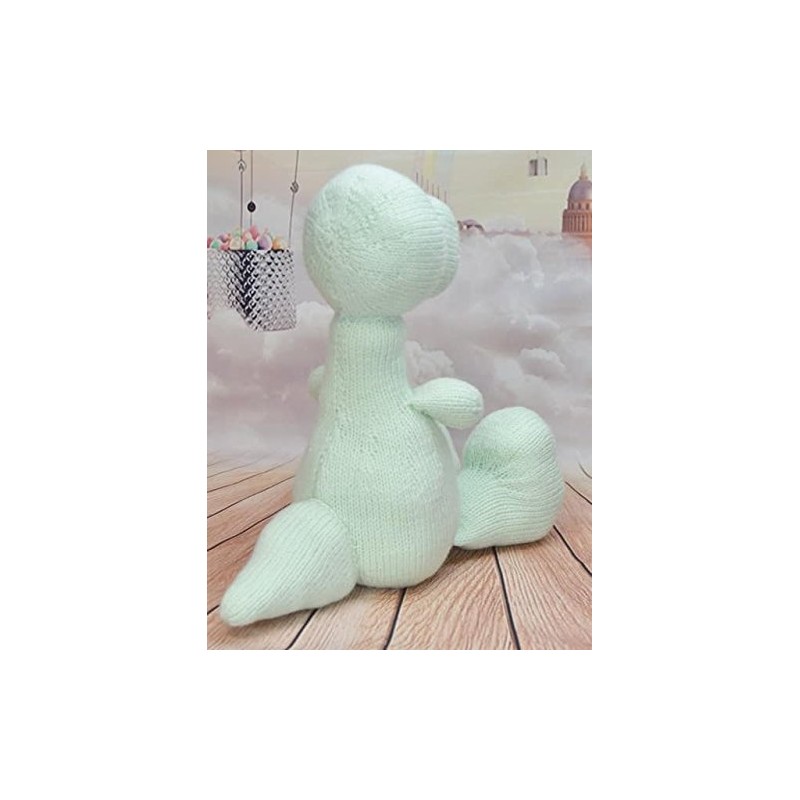 Knitting by Post Knitting Pattern Easy Knit Dinosaur from