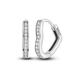 Hapour 925 Sterling Silver Hoop Earrings for Women Dangle Earrings Small Boho Earrings Rope Design for Sensitive Ears, Double Oval Huggie Hoop Earrings Gifts for Her Mother's Day Birthday