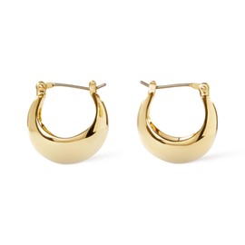 Ana Luisa Chunky Gold Hoop Earrings - Abby - Versatile 14K Gold Plated Hoops - Hypoallergenic, Water-Resistant, Tarnish-Free - Stylish Hoop Earrings - Women Gift Ideas