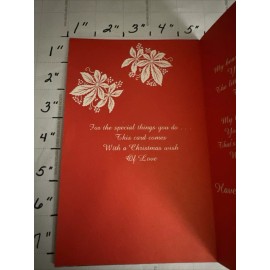 Vintage Merry Christmas Card  Dad Father Black African Beautiful Message Glossy