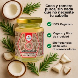 Aceite Capilar Crecimiento Coco Y Romero 120g Ga Tlali