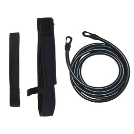 AIXXCUVQ Swim Training Belt for Pool Workouts Fitness Goals Comfortable TPE Swimming Accessories Training Belt Durable Adjustable, black-4meters
