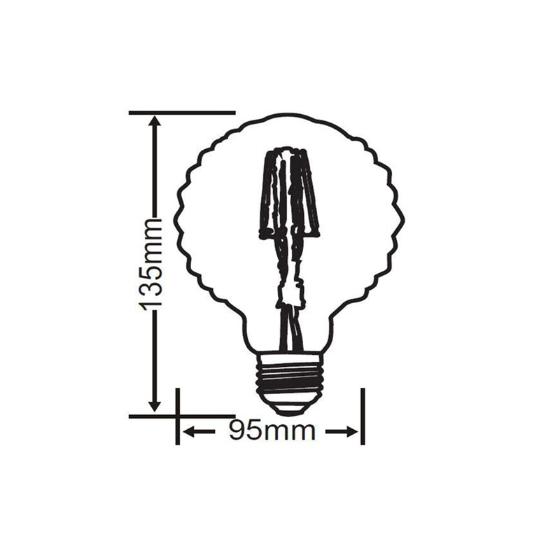 Trio Leuchten 904 479 A +, Bulbs, Glass, 4 Watts,