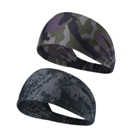 Baluue 2 Pcs Fitness Hairband Sweatbands Exercise Women Athletic Sports Headbands Elastic Spa Headband Accessories Sweat Bands Yoga Makeup Headband Head Band Polyester Headband