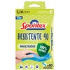 Spontex Pack of 40 Disposable Gloves, Hypoallergenic, Nitrile Gloves, Size