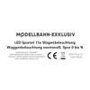 modellbahn-exklusiv LED Economy Set 15x Car Lighting Warm White Track