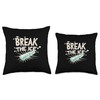 Funny Icebreaker Costume for Statement and Idiom Lovers Throw Pillow