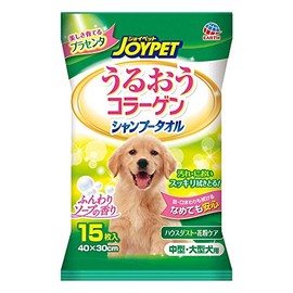 Earth Biochemical Happy Pet Shampoo Towel for Medium and Large Dogs, 15 Count