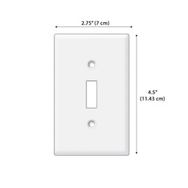 WIRESTER Single Gang Toggle Light Switch Wall Plate Cover, Solid Orchid Purple