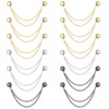 12 Pcs Magnet Clothing Pins Multi-Function Magnetic Clothing Clips Metal
